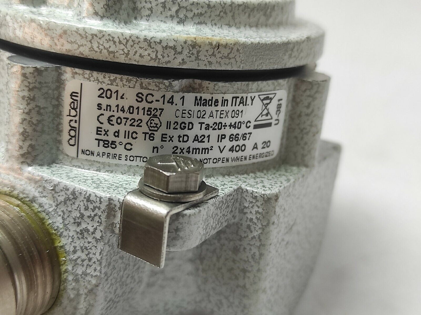 Versa E5SM-3301-23-316-H2-XNW-D024 Solenoid Valve With Cortem 2014 SC-14.1 Junct