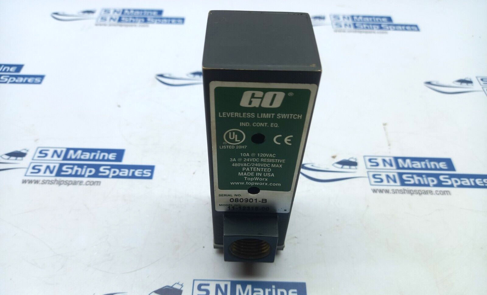 Topworx 11-12318-00 Leverless Limit Switch 120Vac 10A 24Vdc 3A