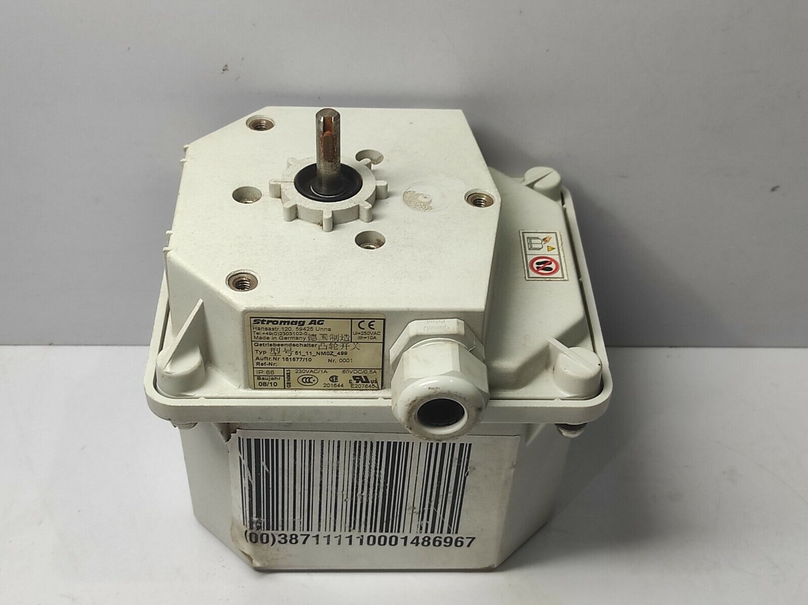 Stromag AG 51_11_NMOZ_499 Gear Limit Switch Ui 250VAC Ith 10A 151577/10 IP66 230