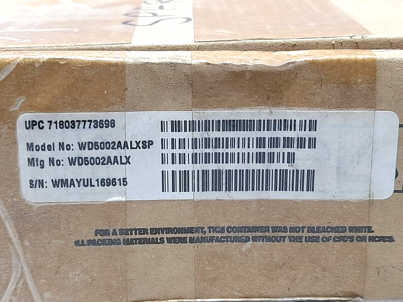 Western Digital WD5002AALX NOV Martin Decker P821002352-7 500GB Hard Disk