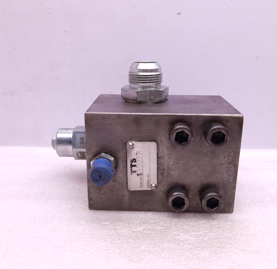 TTS 133023 Rev A 2AN1-K1 Block Valve With Sun Hydraulics CBGG LJN Cartridge