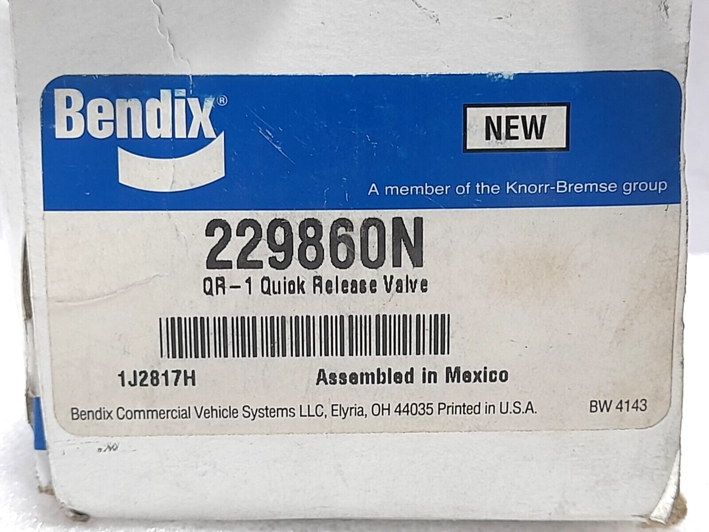 Bendix 229860N Quick Release Valve