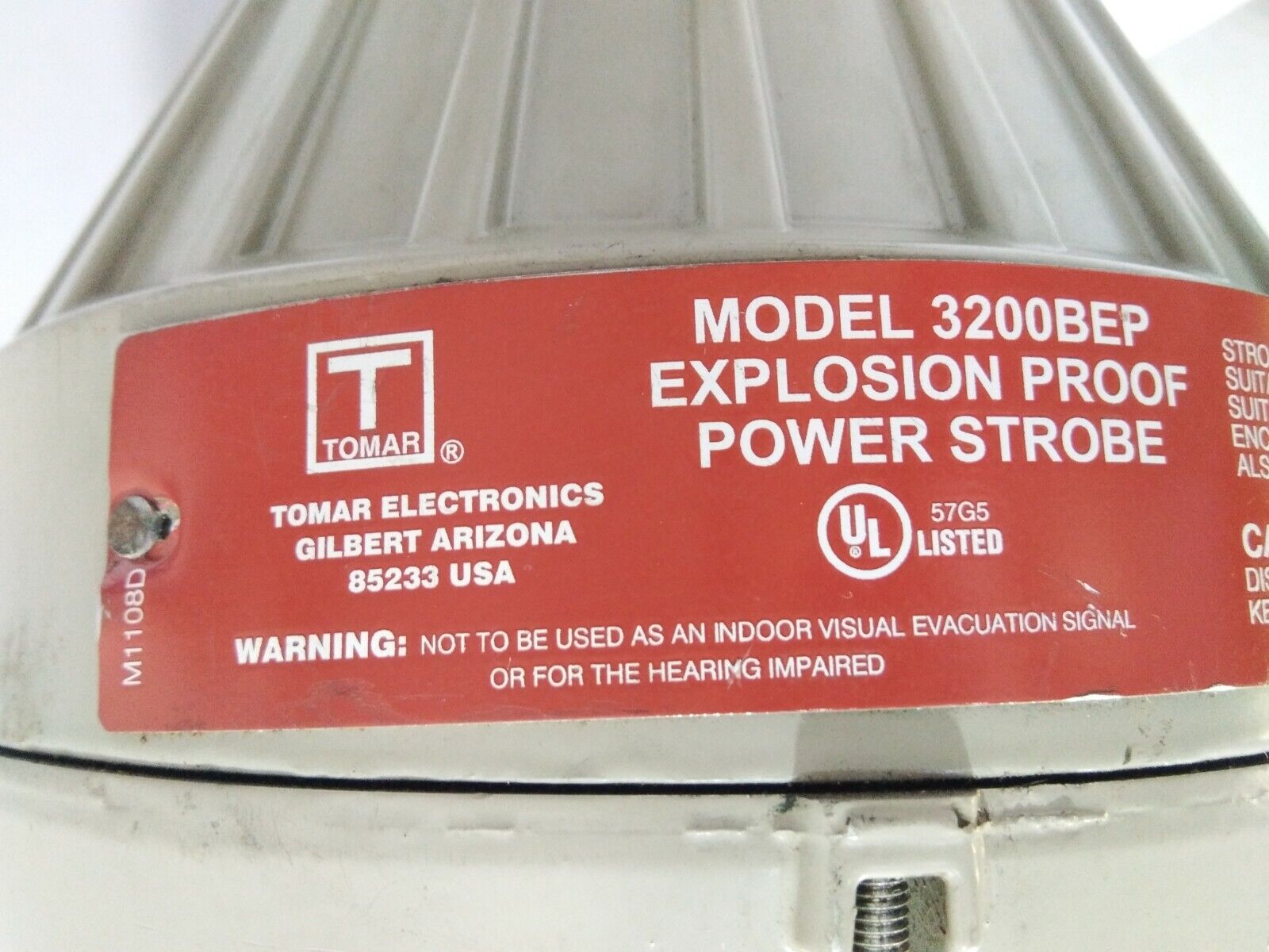 TOMAR ELECTRONICS 3200BEP EXPLOSION PROOF POWER STROBE COLOUR AMBAR