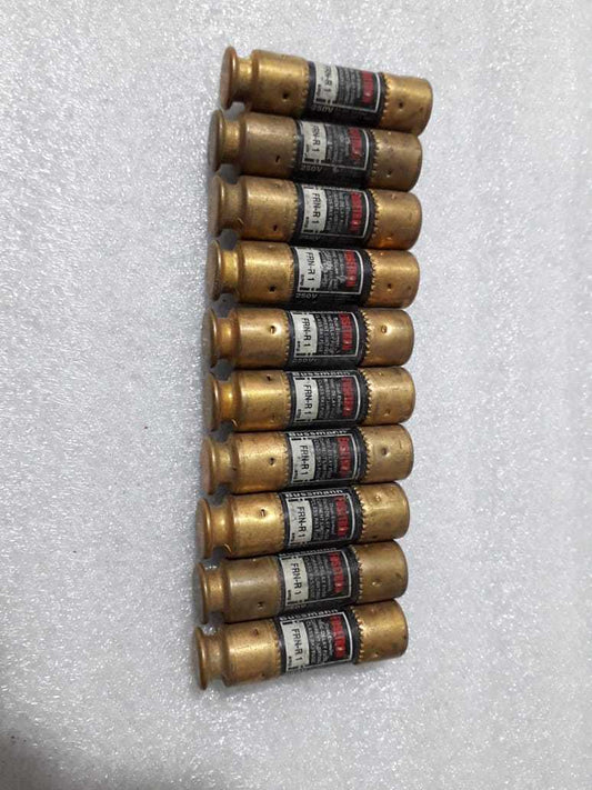 10 Pcs Lot Sale Bussmann Fusetron FRN-R-1 Amp 250v Time Delay Fuse Dual Element 