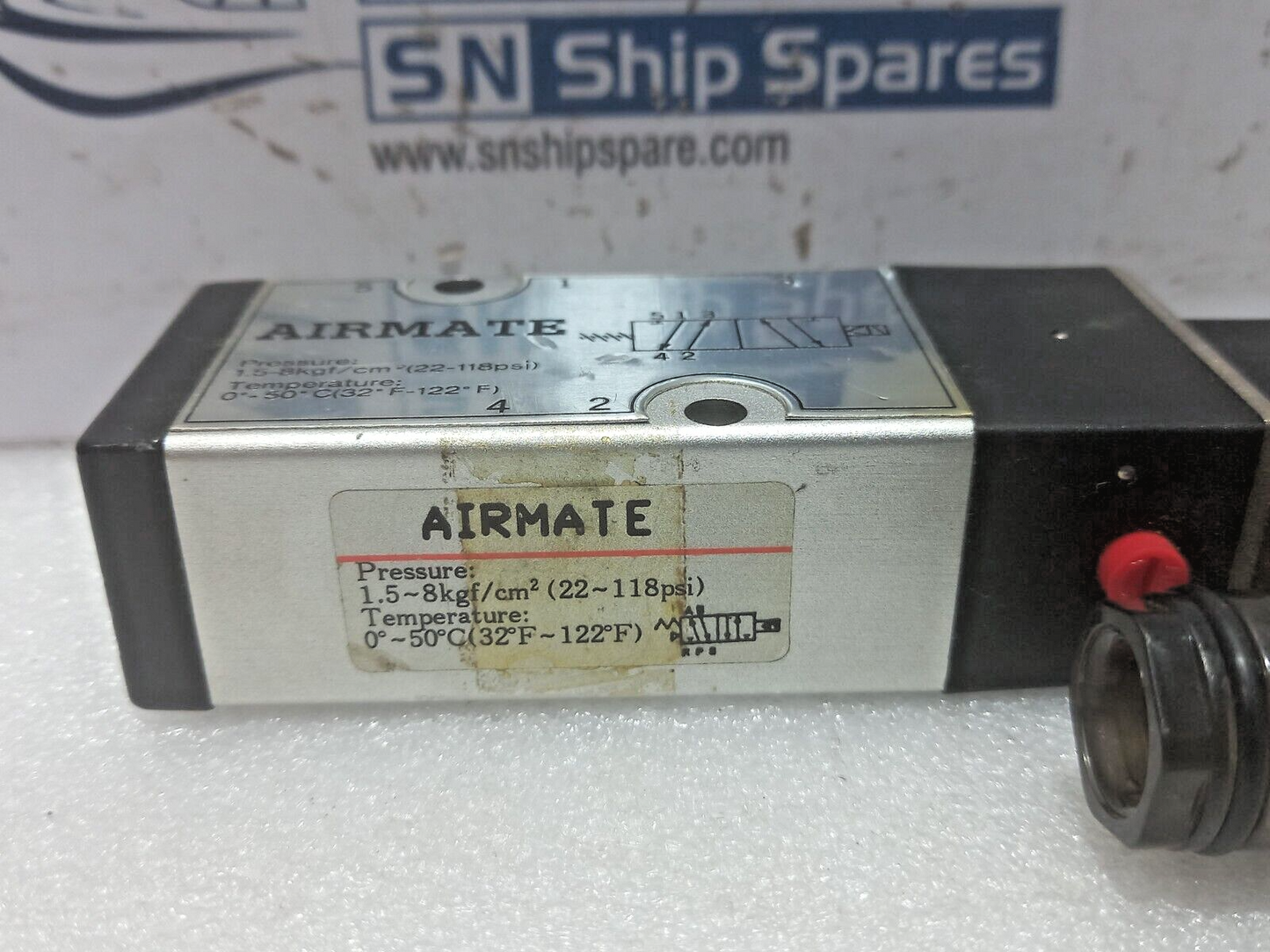 Airmate Solenoid Valve Pressure: 1.5-8kgf/cm2 (22-118psi) Temperature: 0°-50° C