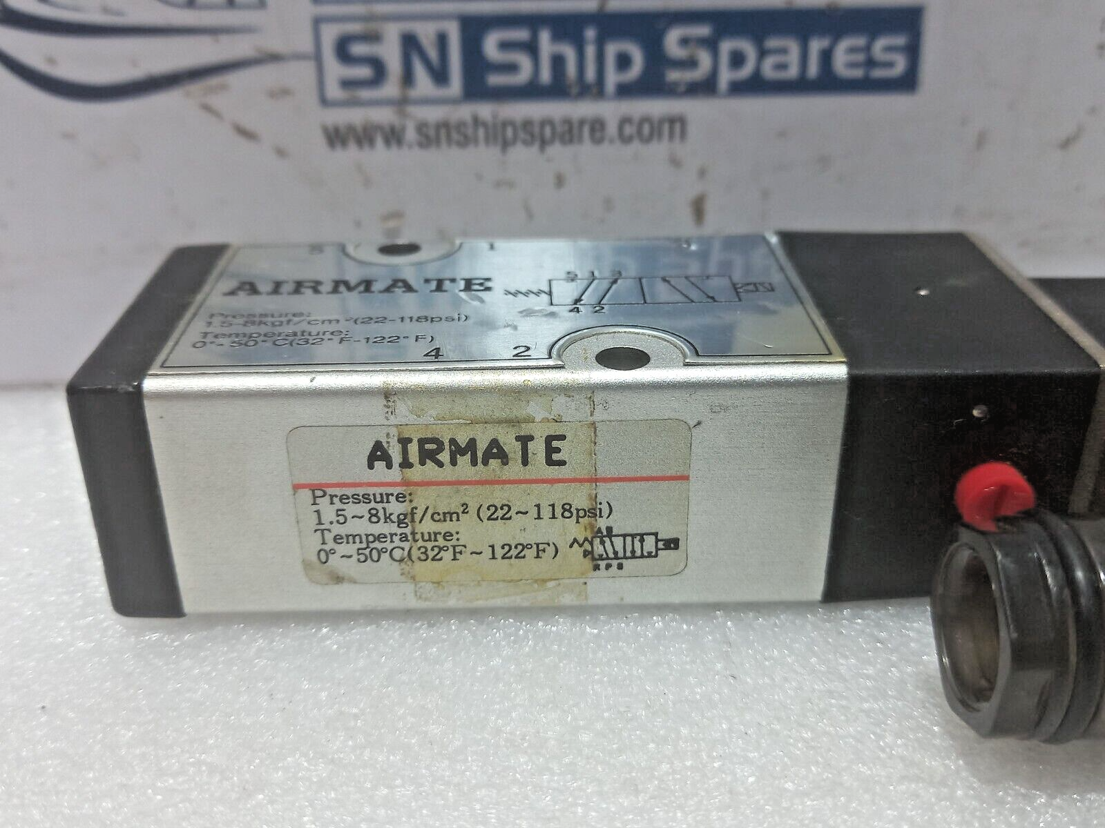 Airmate Solenoid Valve Pressure: 1.5-8kgf/cm2 (22-118psi) Temperature: 0°-50° C