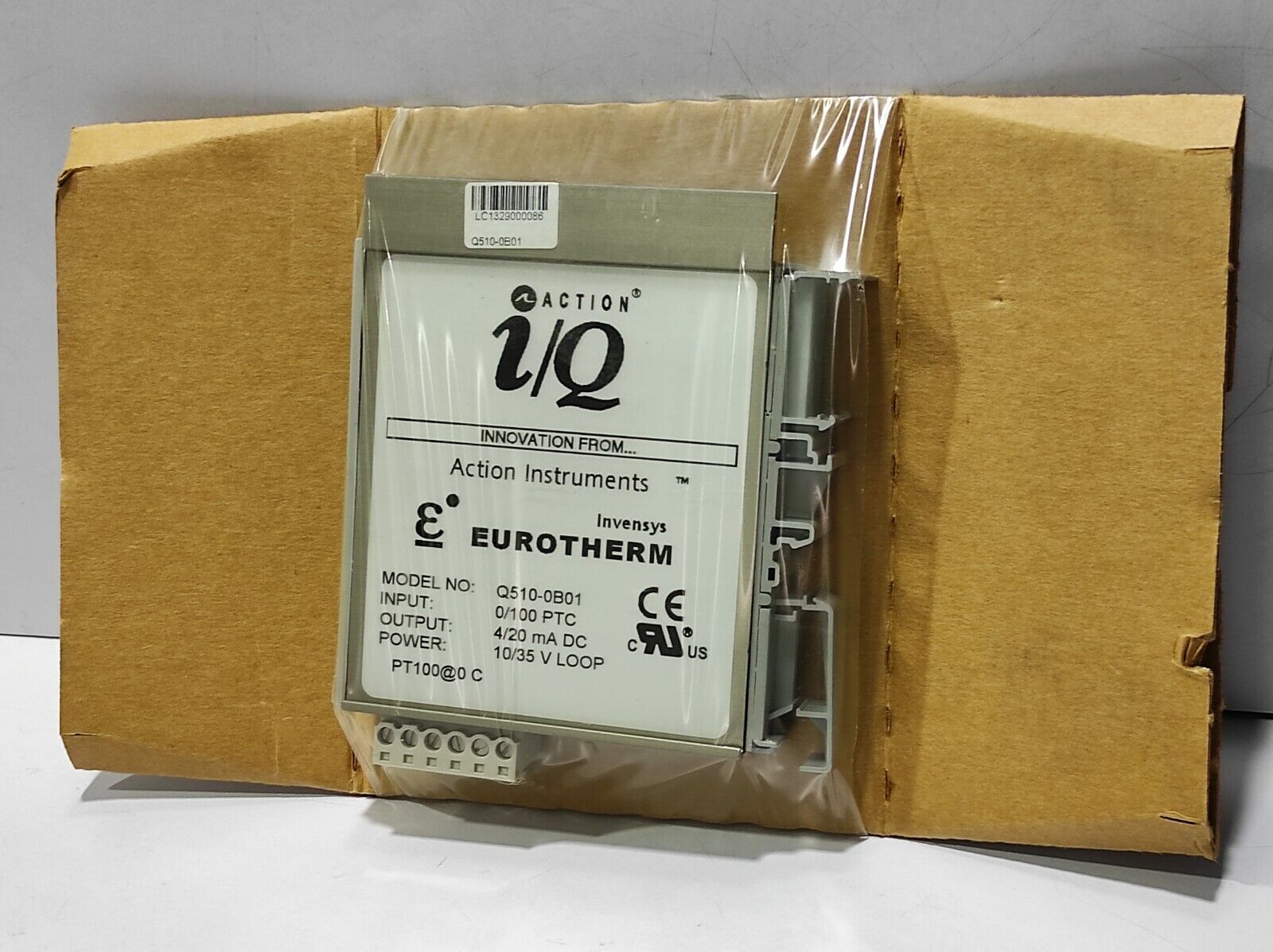ACTION I/Q EUROTHERM Q510-0B01 RTD INPUT INPUT:0/100 PTC OUTPUT:4/20mA DC POWER