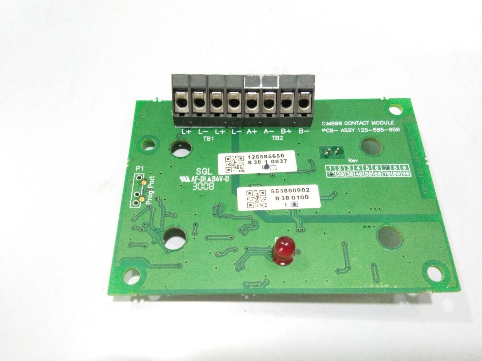 TYCO CIM800 CONTACT MODULE PCB SGL PCB-ASSY 125-585-650 125-165-269 ISSUE 14