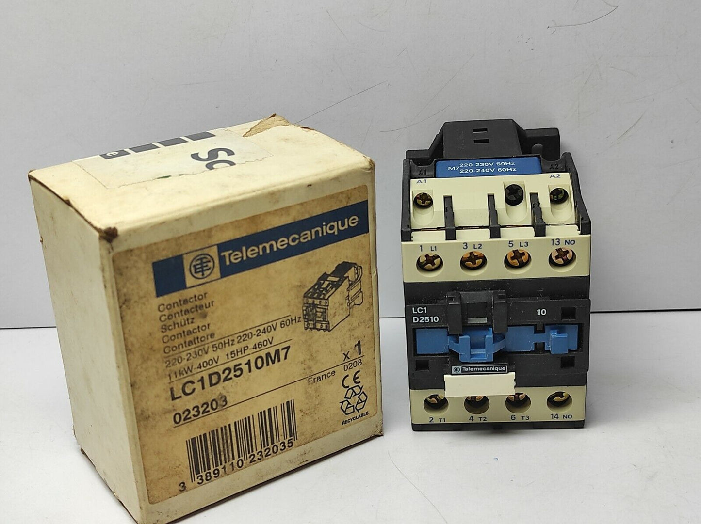 Telemecanique LC1D2510M7 Contactor LC1 D2510 220-230V 50Hz 220-240V 60Hz