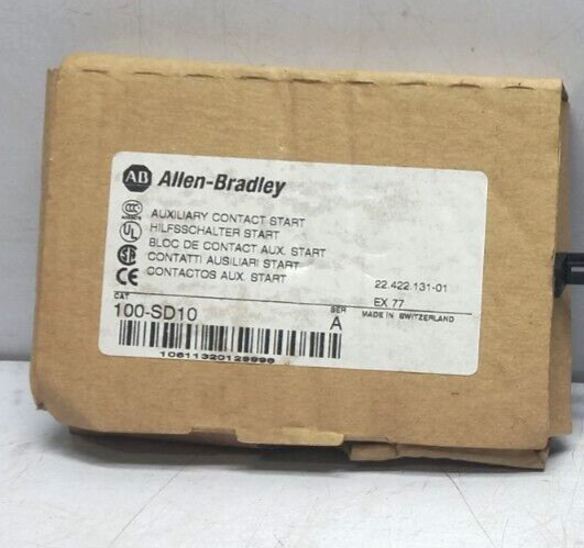 Allen Bradley 100-SD10 Auxiliary Contact Block 600 AC max. 10A A600 Q600