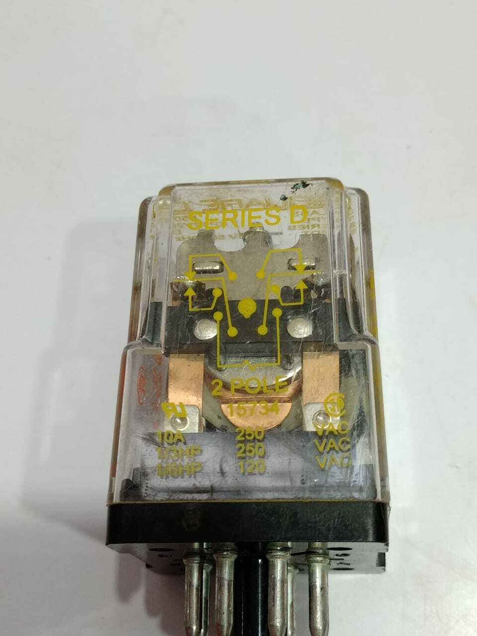 Square D 8501 KP12V20 Series D Relay DPDT 120V 50/60Hz