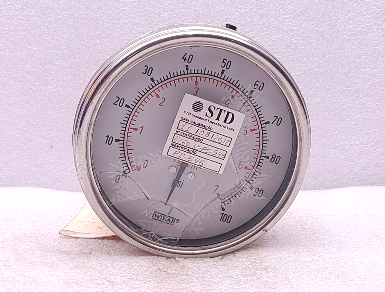 Wika VV-0100-LF Pressure Gauge Diaphragm Non-Plugging 1500MWP KN2-A 0-100Psi