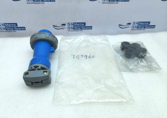 320P6W Pin & Sleeve Watertight Plug 20AMP 250VAC