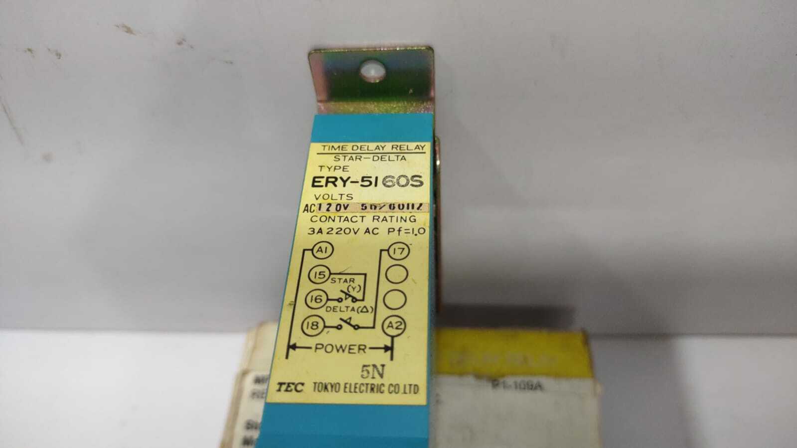 TEC ERY-5 Star Delta Time Delay Relay Tokyo Electric ERY-5160S