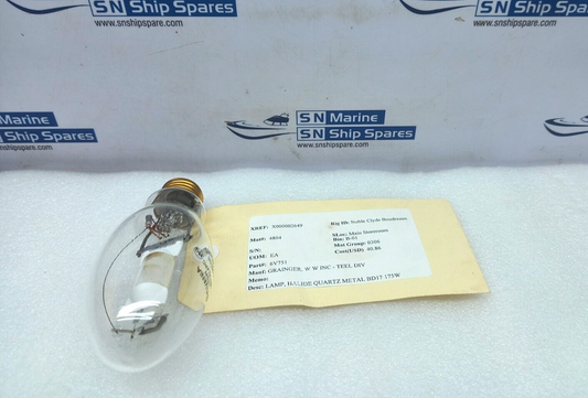 Sylvania M57/E M175/U/MED Metal Halide Bulb 175W Grainger 6V751 4PCs In Lot