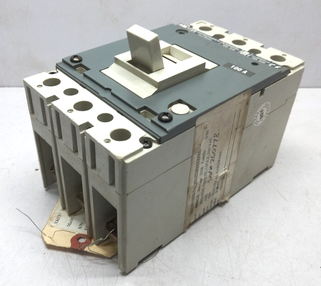 ABB S3H Circuit Breaker 100A 600VAC 600VDC 3 Pole
