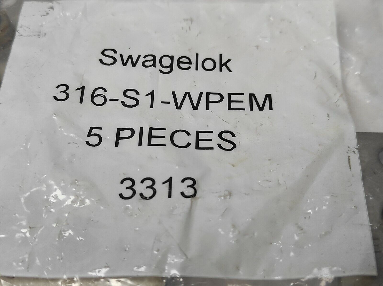 Swagelok 316-S1-WPEM Elongated Metric Weld Plate 5-Pcs In Bag 