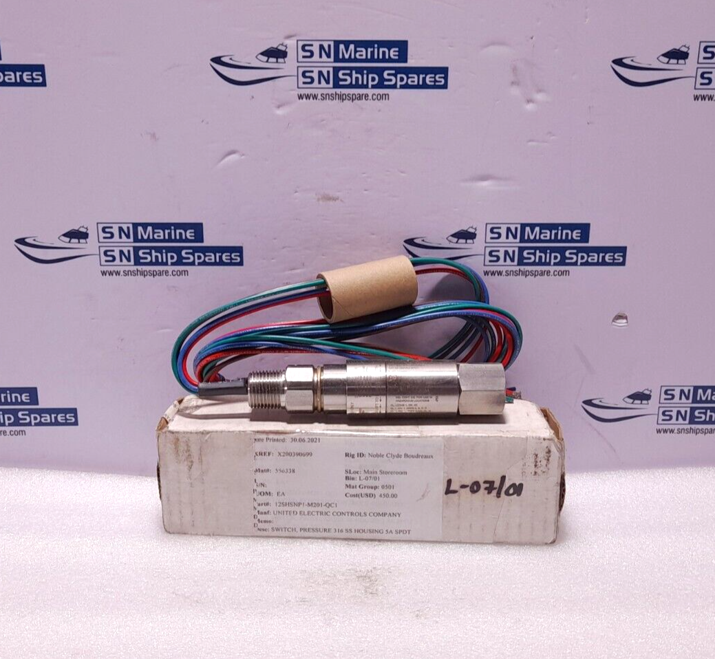 United Electric 12SHSNP1 M201 QC1 Pressure Switch Dual Seal 12 Series 12SHSNP1