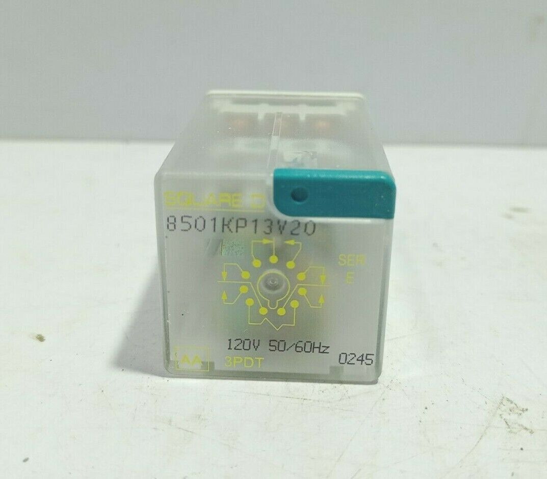 Square D 8501KP13V20 Ser E Genera Purpose Relay 120V 50_60Hz 3PDT 10A
