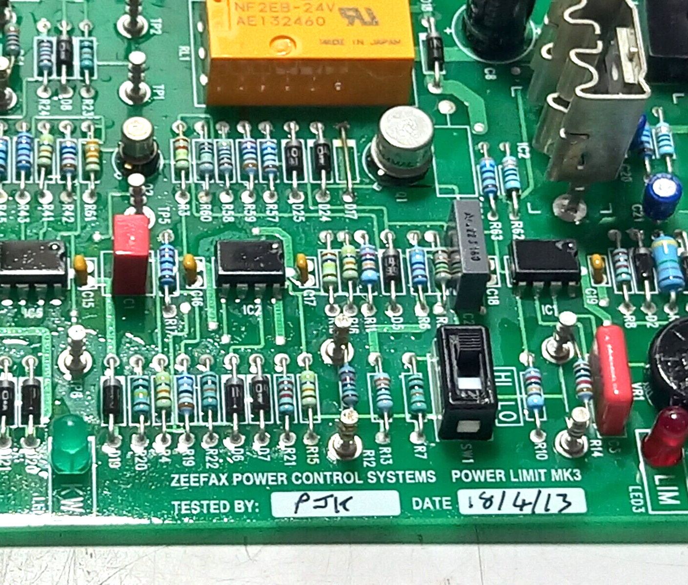 Zeefax Power Controls System Power Limit MK3 P383Z T Power Limit PCB