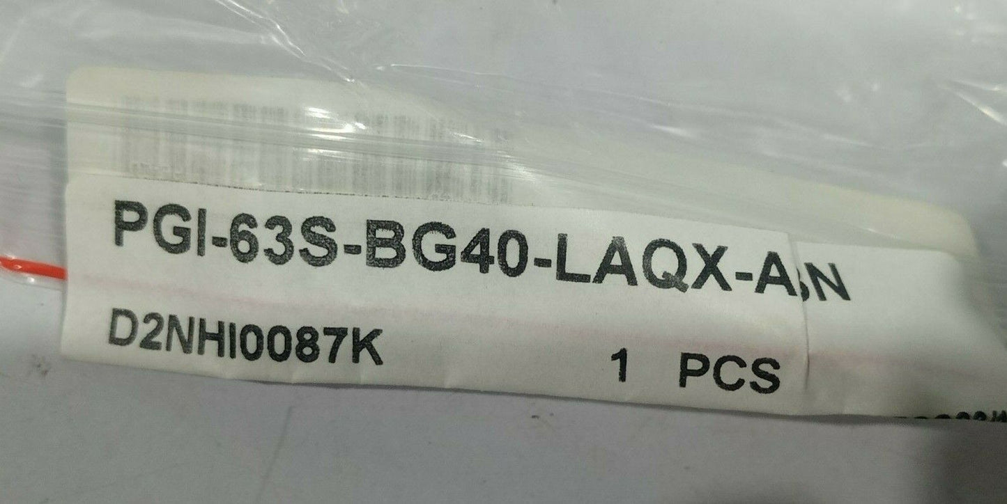 Swagelok PGI-63S-BG40-LAQX-ABN D2NHI0087K Pressure Gauge IND PGI63SBG40LAQXA