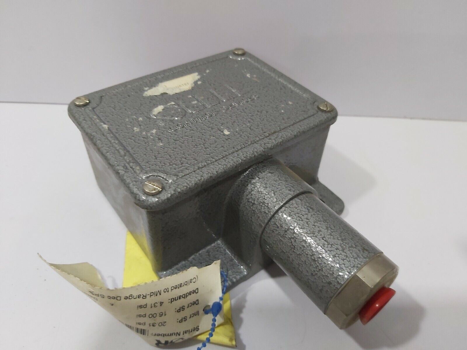 Sor 6NN-T2-N4-F1A Pressure Switch 7-30 Psi 6NNT2N4F1A Sor Control 