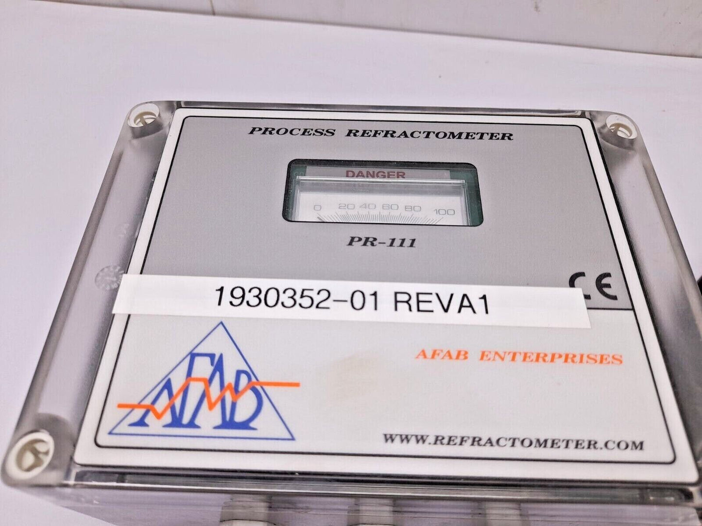 Afab PR-111 Process Refractometer 1930352-01 Rev A1 Refractometer STD Probe Proc