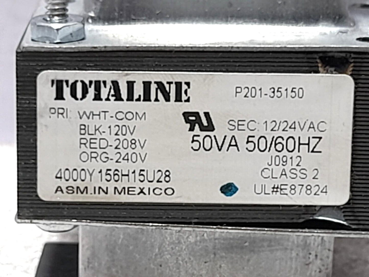 Totaline P201-35150 50VA 50/60Hz Transformer Pri 120/208/240V Sec 12/24VAC