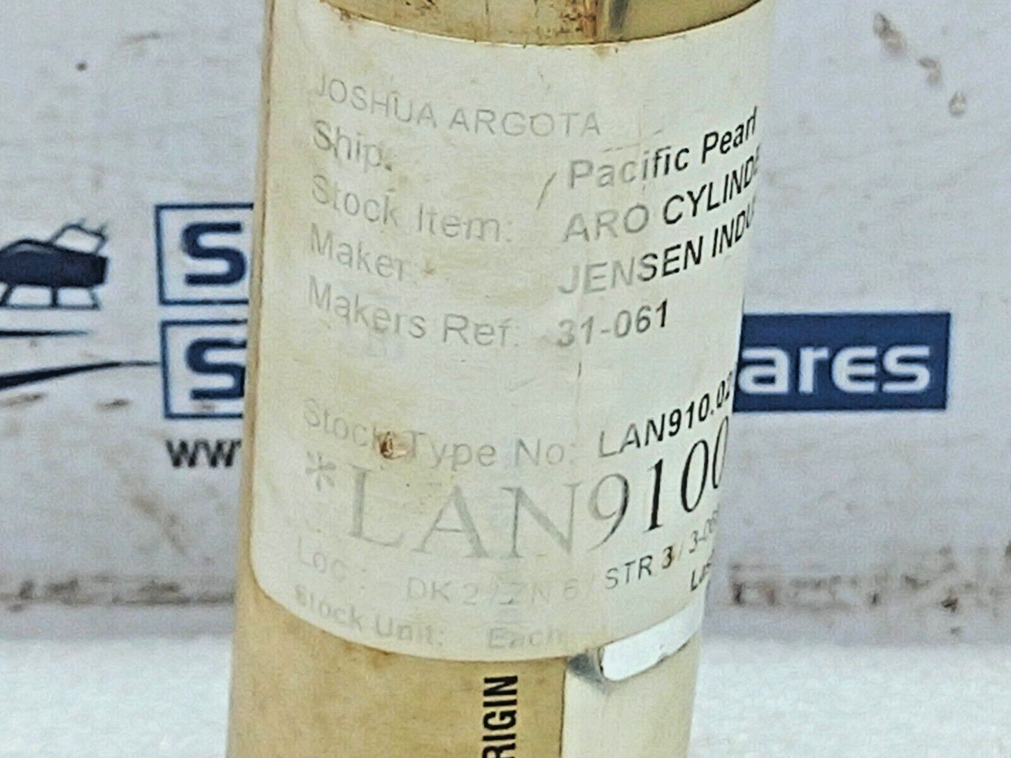 0118-1019-010 ARO Cylinder 1+1/8” Bore x 1+3/4” Jensen Industries 31-061