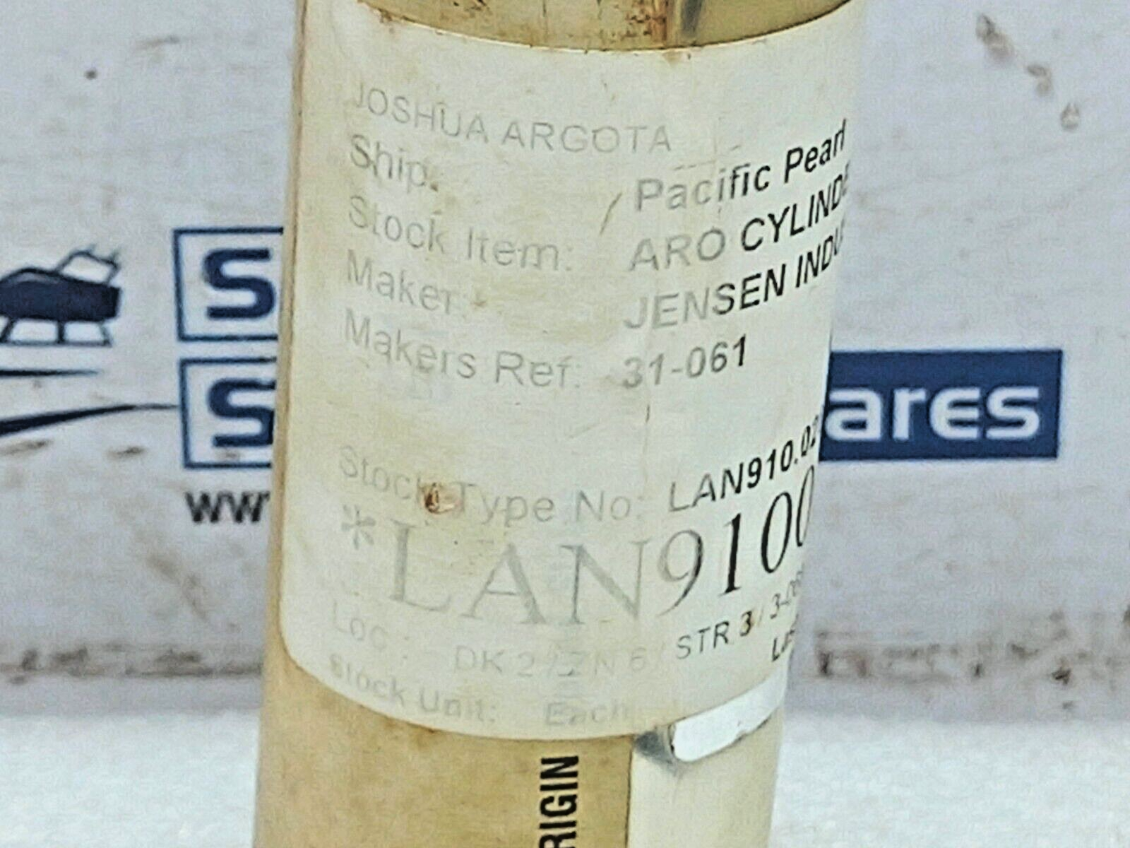 0118-1019-010 ARO Cylinder 1+1/8” Bore x 1+3/4” Jensen Industries 31-061