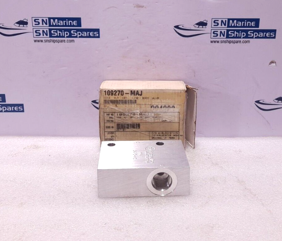 Sun Hydraulics MAJ Valve Block NOV 109270-MAJ Cartridge Valve Assembly