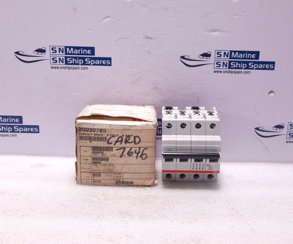 ABB S204-K6A Circuit Breaker S 204 K 6 A 4Pole NOV Shaffer 20030785 Miniature Ci