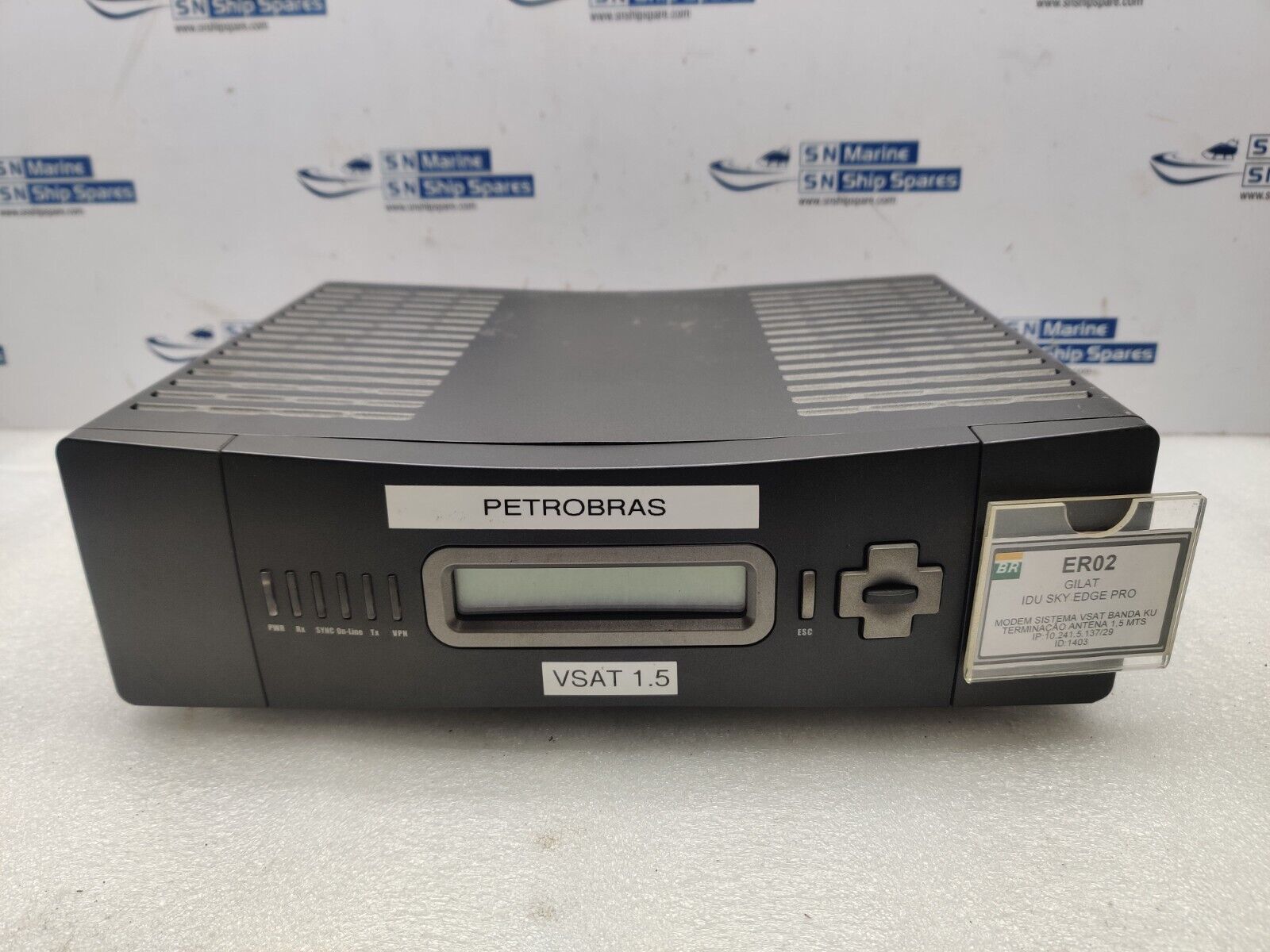 SkyEdge Modem VSAT Controller Type: 541310 Ver :1.0 Rev: B BR E02