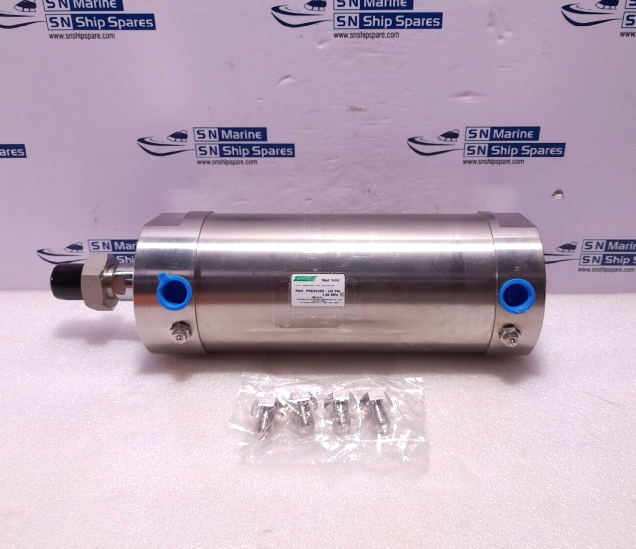 Speedair 5VGN2 Cylinder S/Steel Air Cushion Max Pressure 145 PSI 1.00 MPa