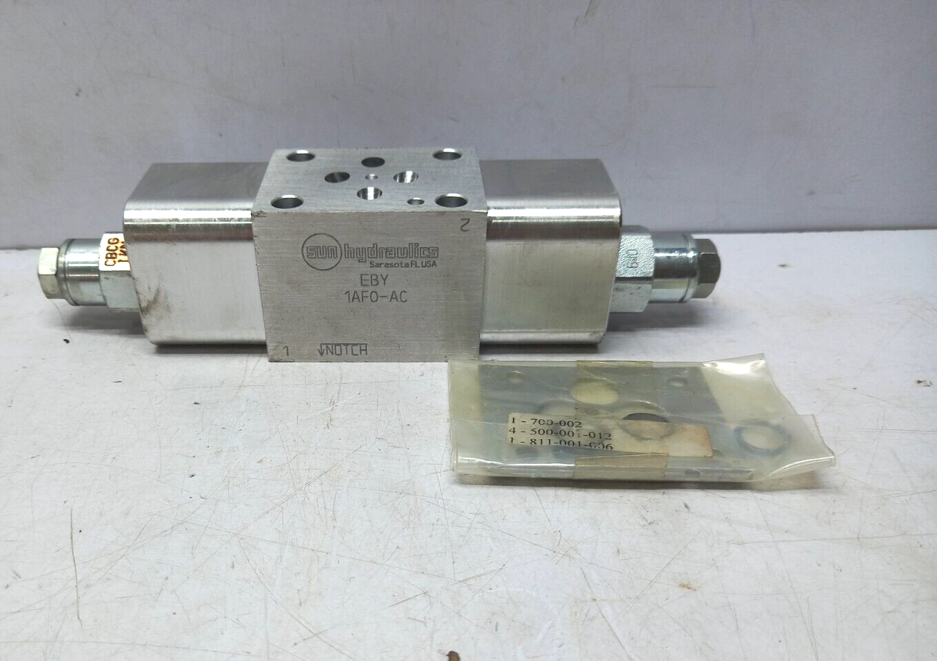 Sun Hydraulics EBY1AF0-AC Pilot Operated, Balanced Relief Valve CBCGLKM