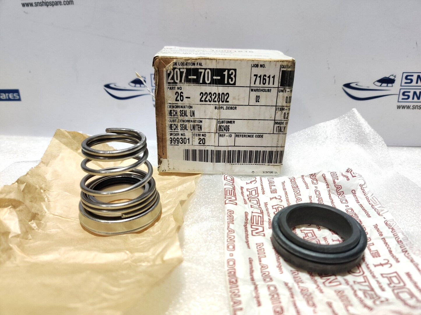 Water Pump - Mechanical Seal 0022.328.02 Mech Face Seal 26-2232802