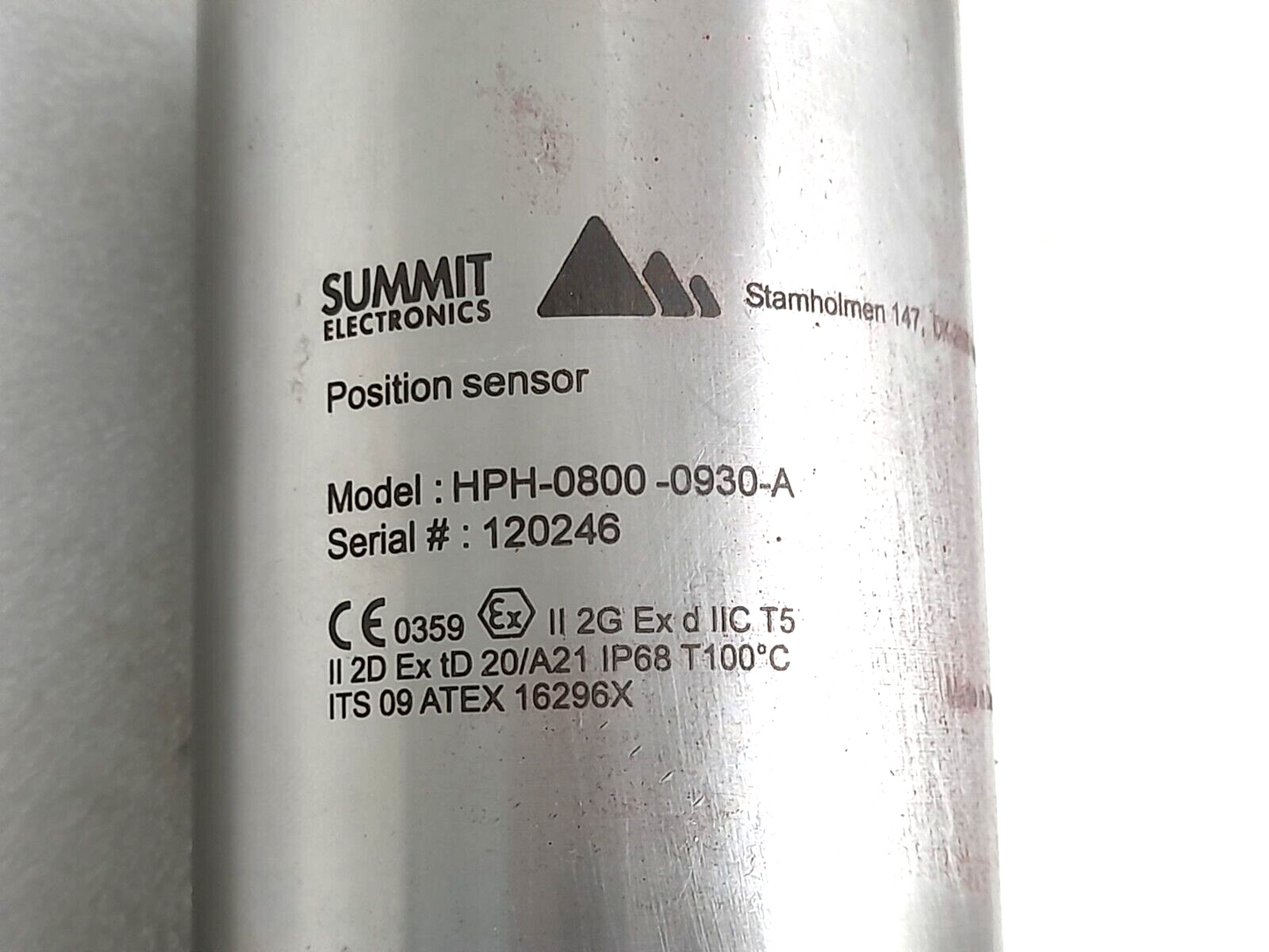 Summit HPH-0800-0930-A Position Sensor NOV 30172054-0930 Transmitter Linear930mm