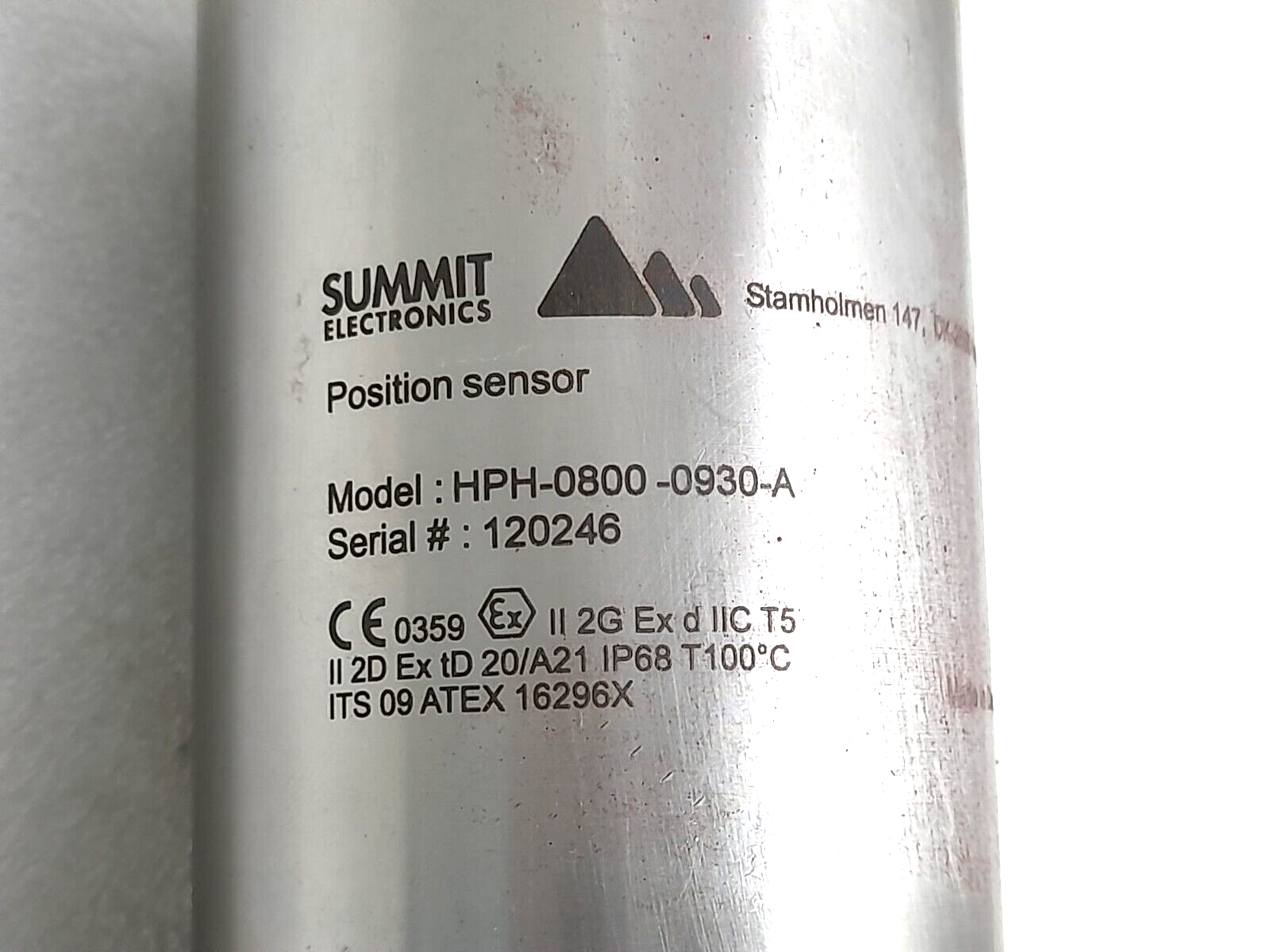 Summit HPH-0800-0930-A Position Sensor NOV 30172054-0930 Transmitter Linear930mm