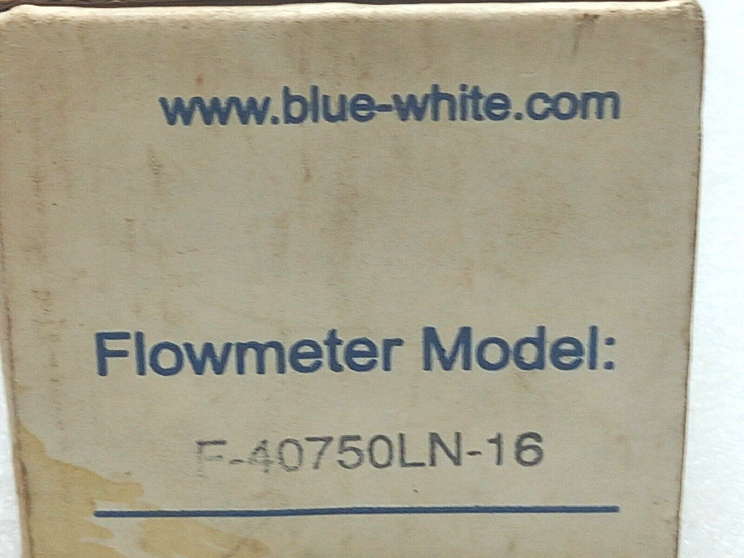 Blue White F-40750LN-16 Flow meter inline 01-10 GPM 1” FNT