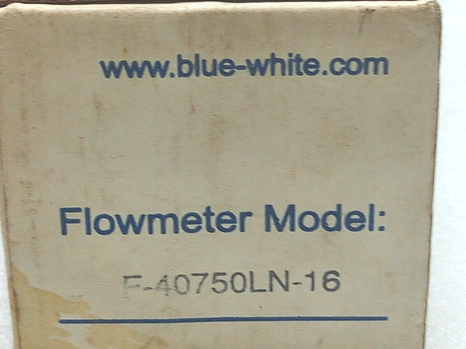 Blue White F-40750LN-16 Flow meter inline 01-10 GPM 1” FNT