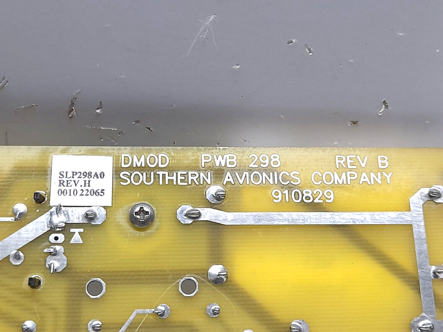 Southern Avionics SLP298A0 Rev H PCB DMOD PWB 298 Rev B 910829