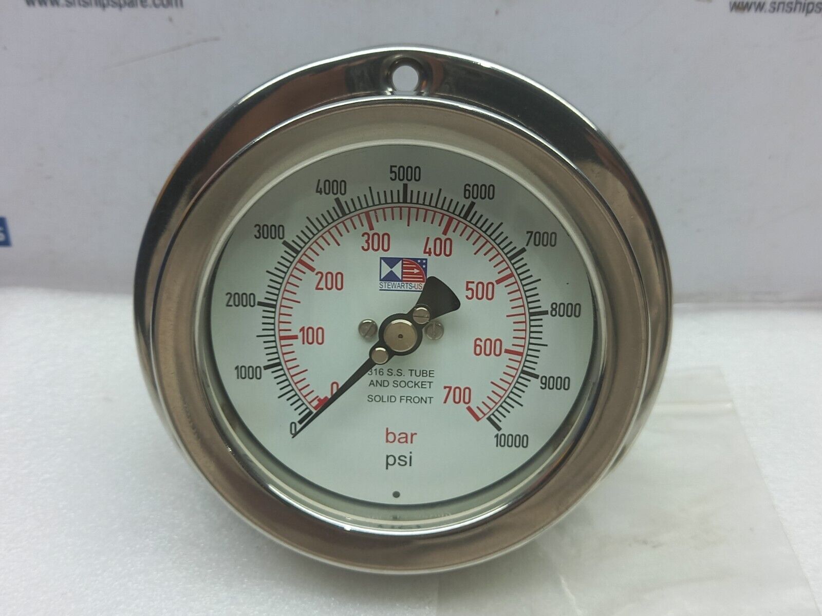 Stewarts 0-700 Bar 0-10000 PSI Outlet Pressure Gauge Buxton P11533-100