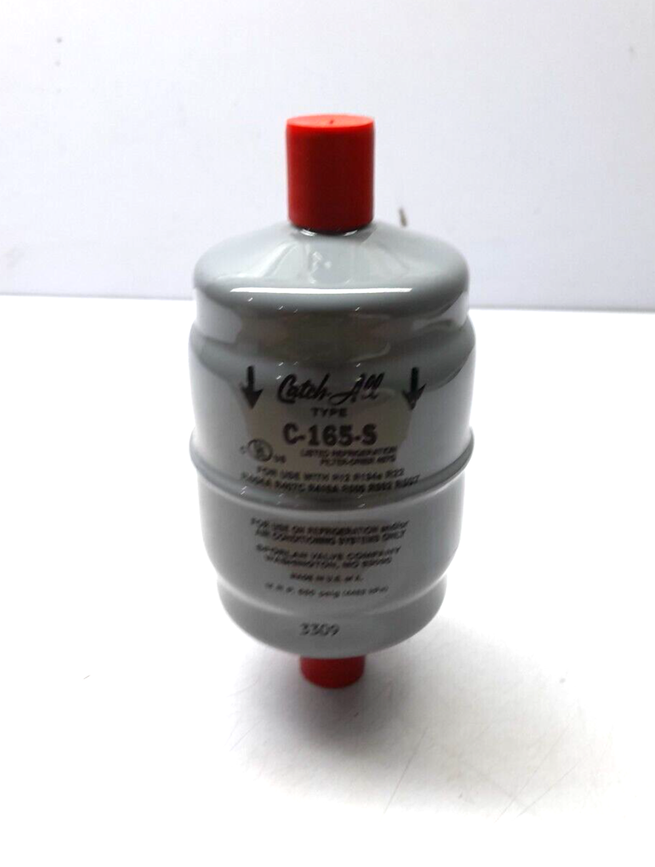 Sporlan Catch All C-165-S Filter Drier 5_8 ODF Solder M.R.P. 650 psig 4482 kPa
