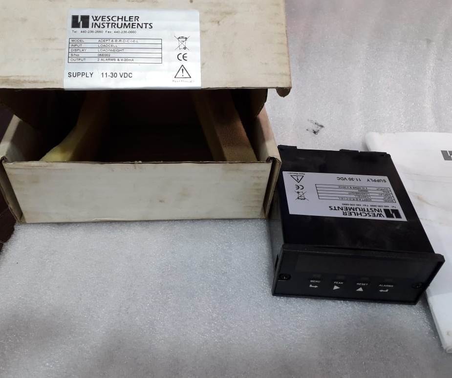 WESCHLER ADEPT-5-B-R-D-C-I-O-L DIGITAL PANEL METER ADEPT5BRDCIOL