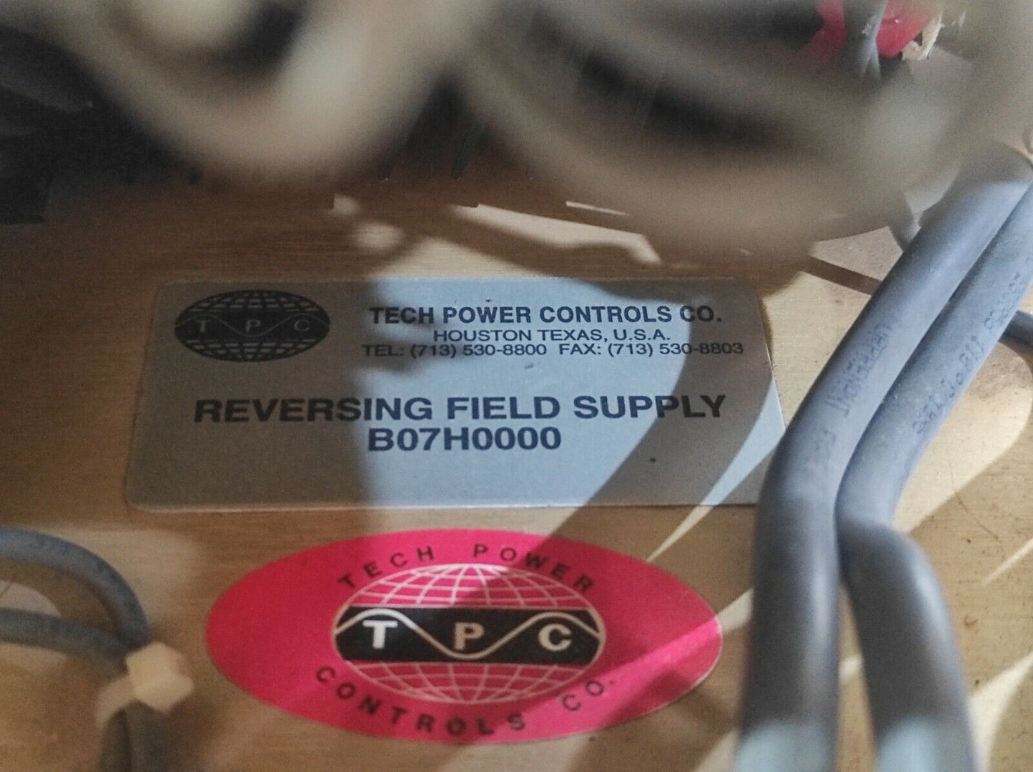 Tech Power Control B07H0000 Reversing Field Supply Rev E