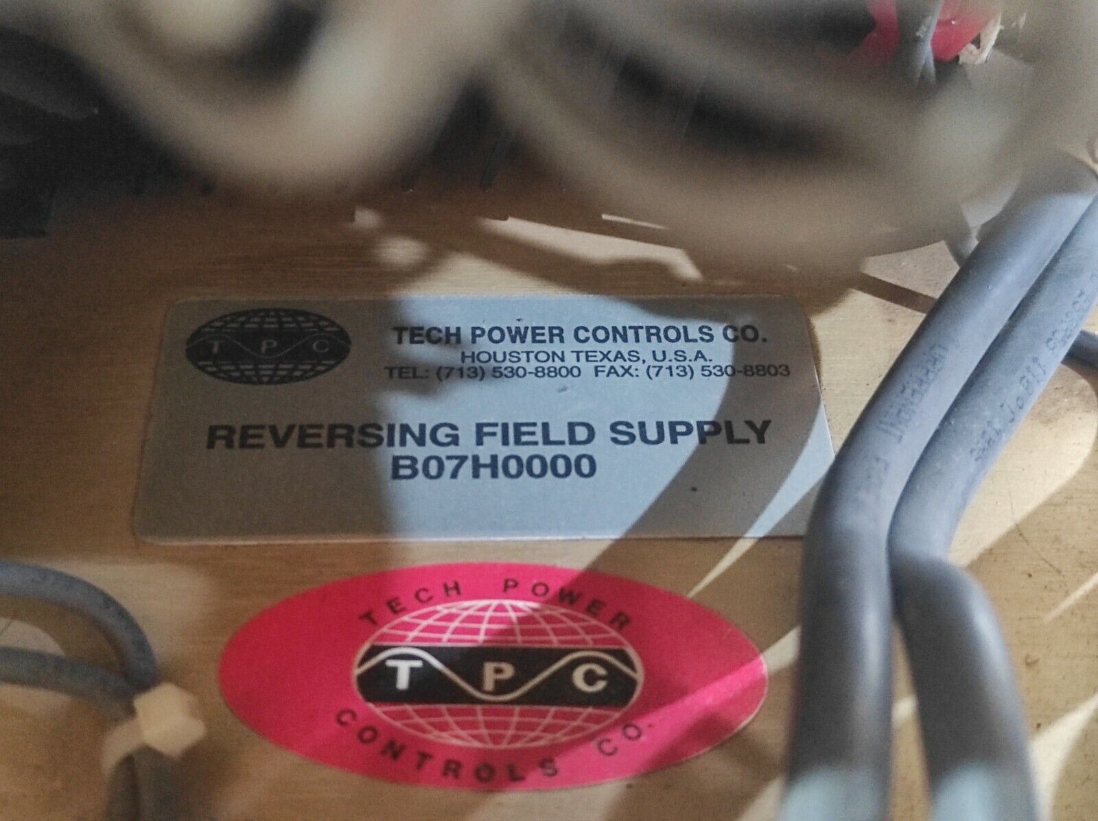 Tech Power Control B07H0000 Reversing Field Supply Rev E