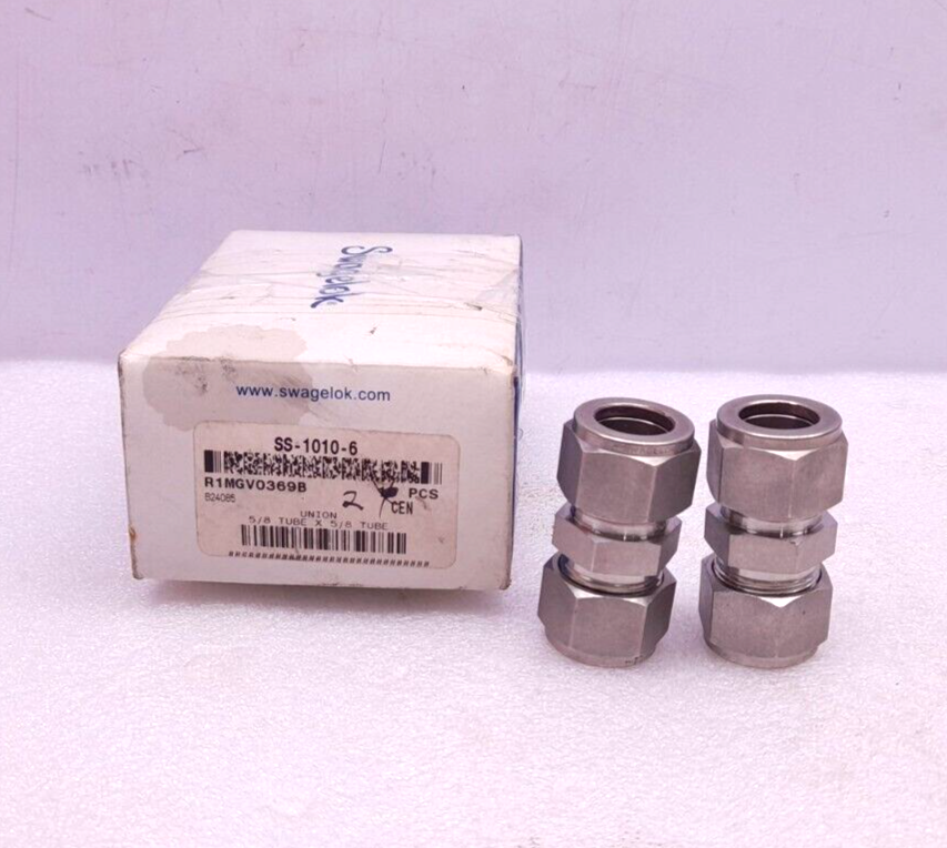 Swagelok SS-1010-6 Union 5/8 Tube X 5/8 Tube – 2PCs/Lot