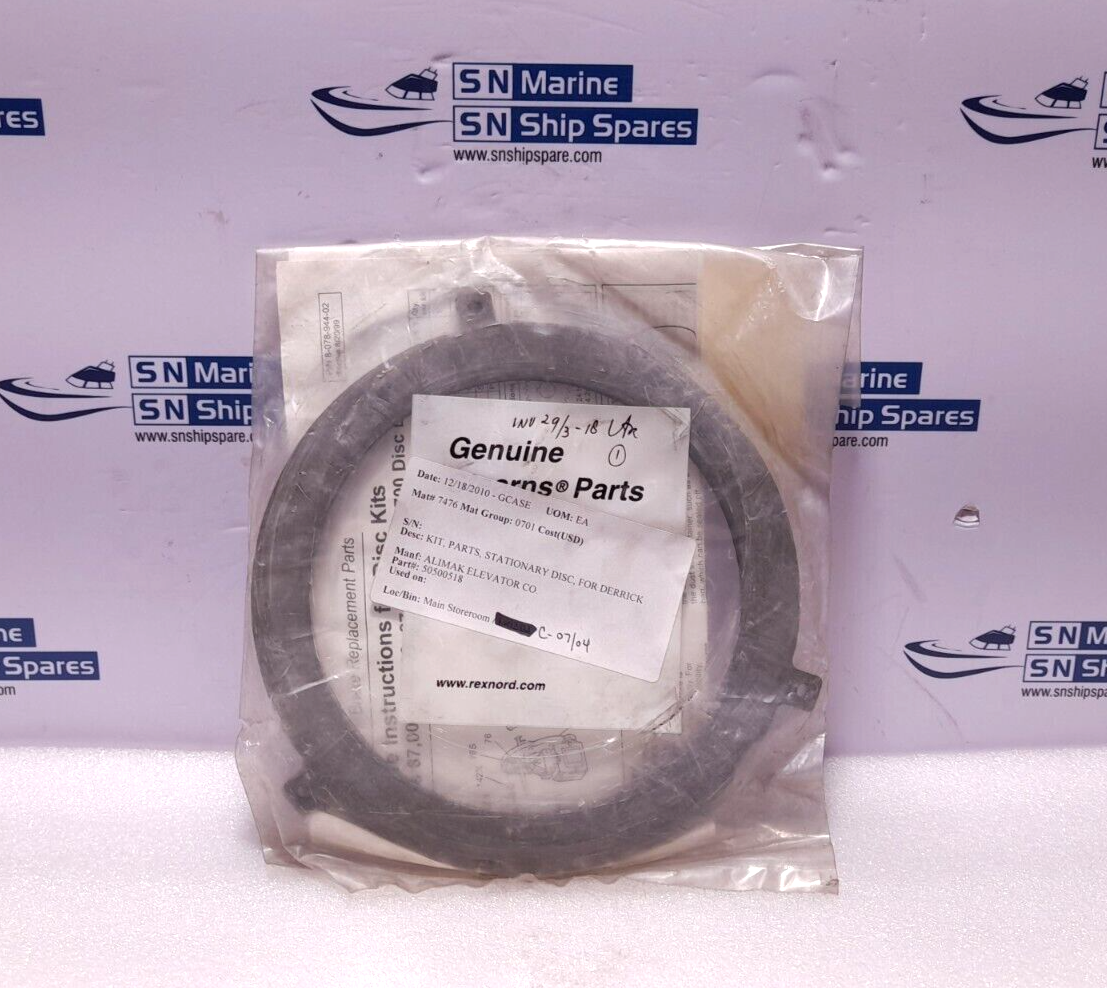 Stearns 5-66-8372-00 Stationary Disc Kit 566837200 Alimak 50500518 5050051-8