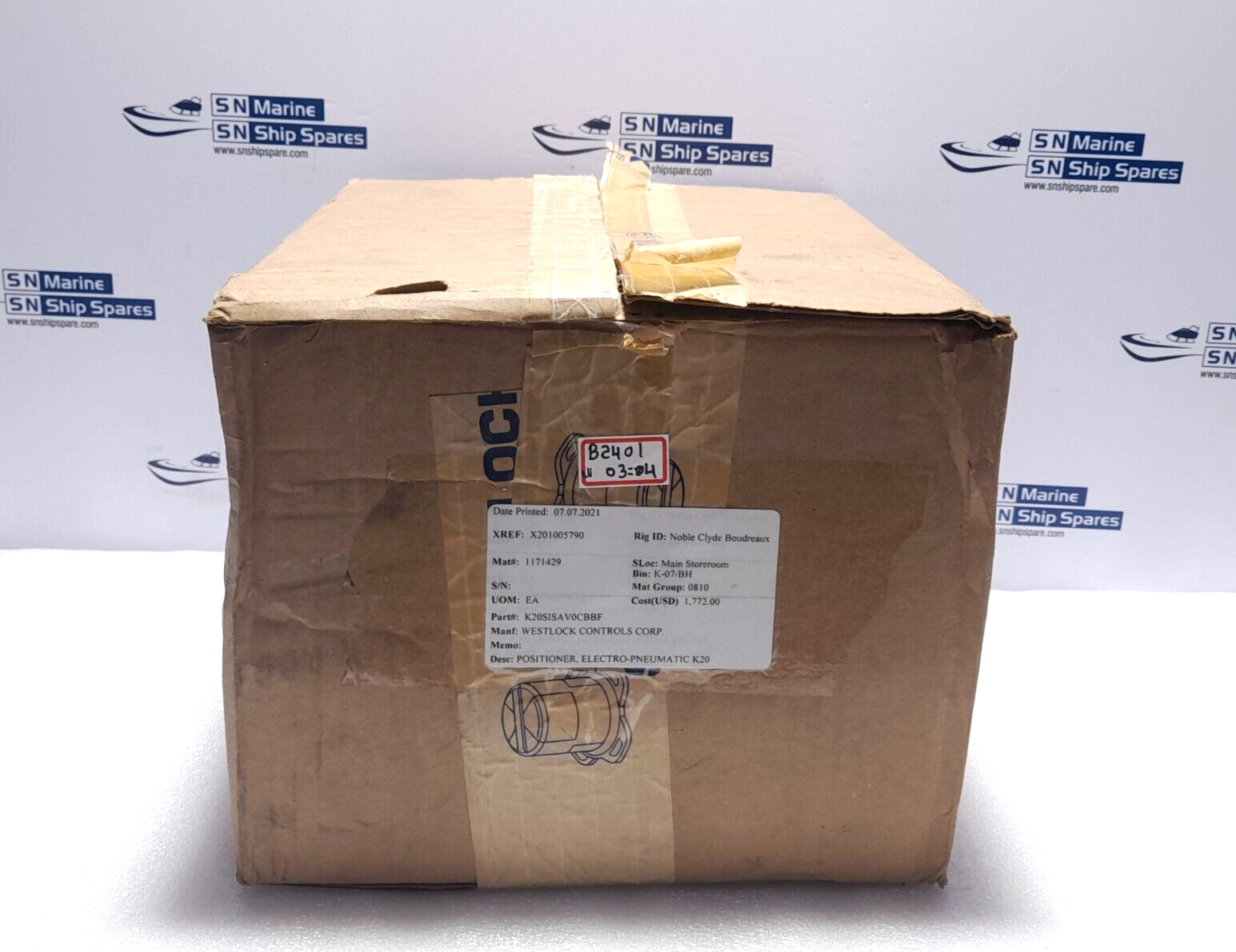 Westlock K20 Valve Positioner K20SISAV0CBBF Electro Pneumatic K20 Positioner