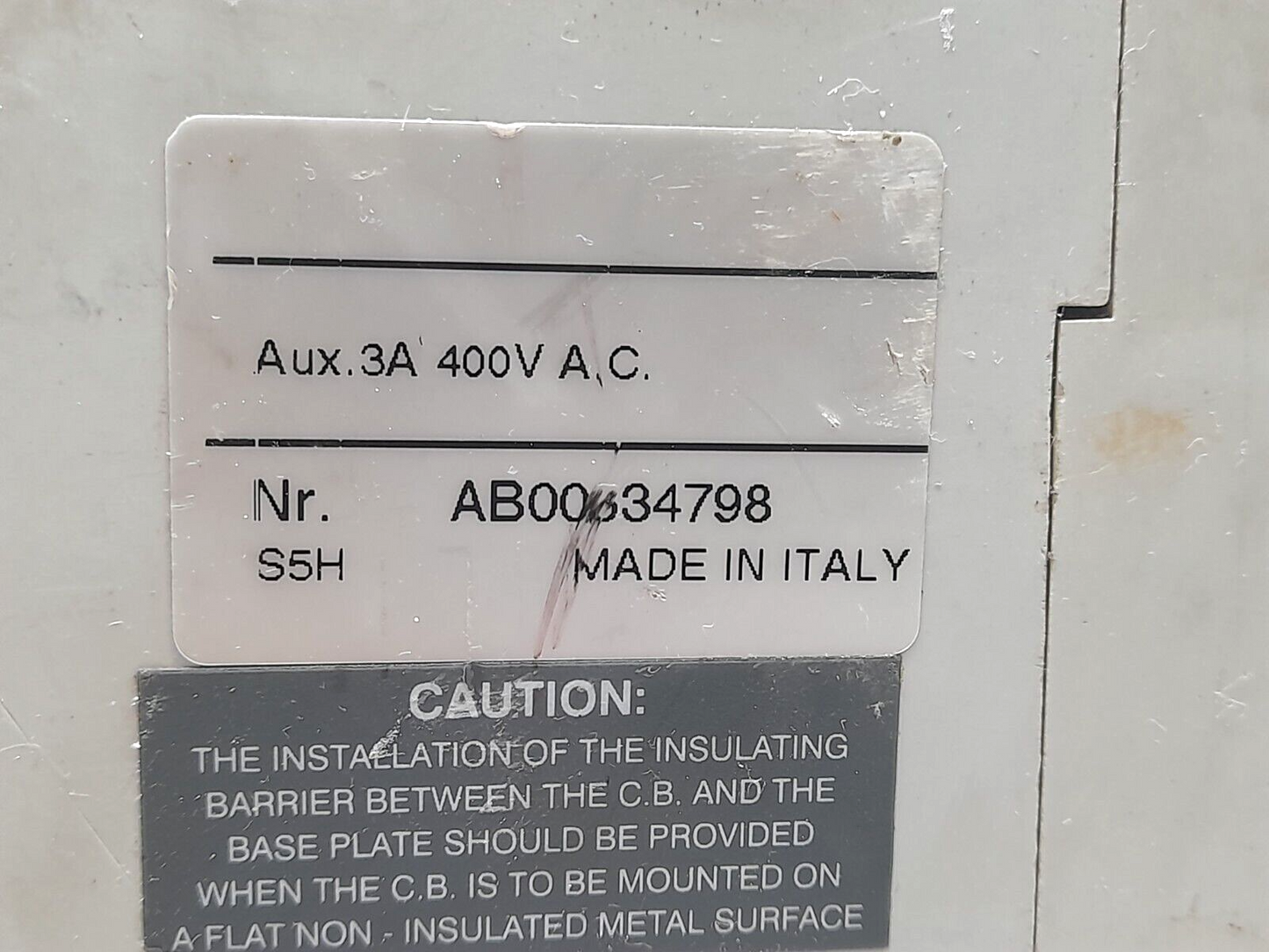 ABB S5H Circuit Breaker 300A 3P 600VAC 600VDC